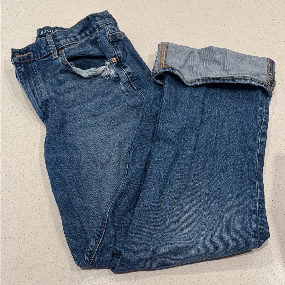 American Eagle Outfitters Relaxed Fit Blue Jeans